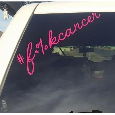 #f*%kcancer Car Decal
