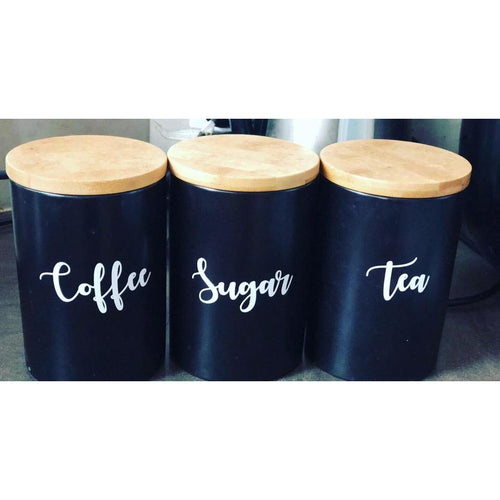 November Tea, Coffee, Sugar Labels