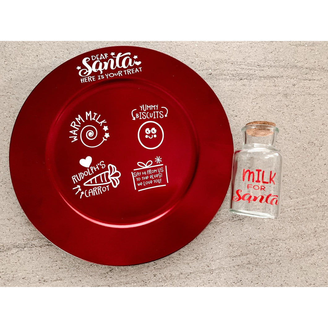 Santa Plate and Cup Set