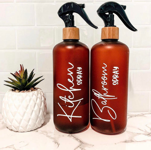 Spray Bottle Labels