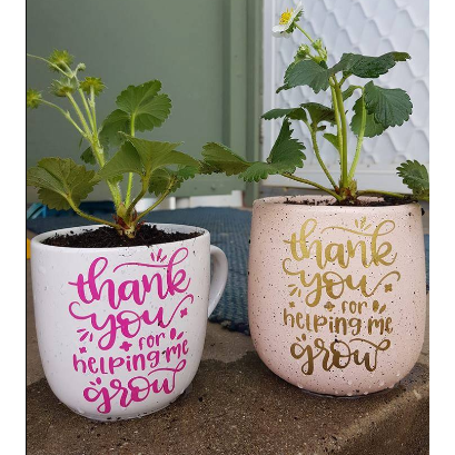 Thank You For Helping Me Grow Label
